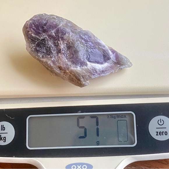 Chevron Amethyst Point Africa Raw Natural Rough Crystal Mineral Rock  57g - Picture 8 of 9